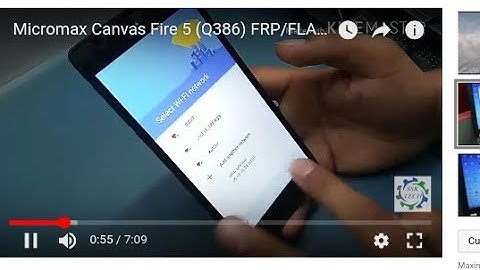 Micromax Canvas Fire 5 (Q386) FRP/FLASHING | Gmail Lock Remove | Google Account Bypass