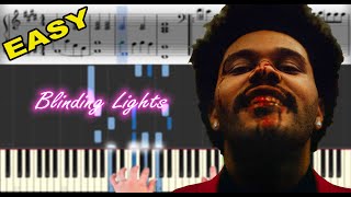 The Weeknd - Blinding Lights | Sheet Music & Synthesia Piano Tutorial