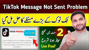 tiktok message not sending and receiving problem | TikTok message not send | MS Tech Trend