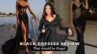 Reviewing Hot Black Dresses, That Should Be Illegal To Wear