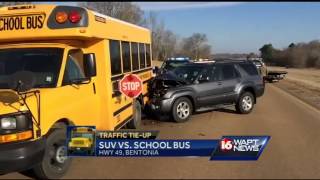 Celebrity SUV, school bus collide Profile