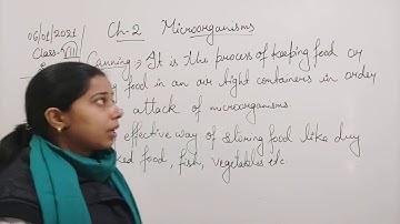 Class VIII Science 06 01 2021 by Ms Mridulata Upadhyay Chapter 2 Microorganisms