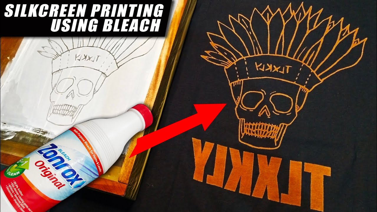 Silkscreen Printing Using Bleach | Tali at Kulay