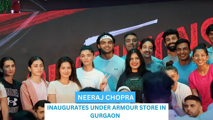Neeraj Chopra Inaugurates Under Armour Store In Gurgaon