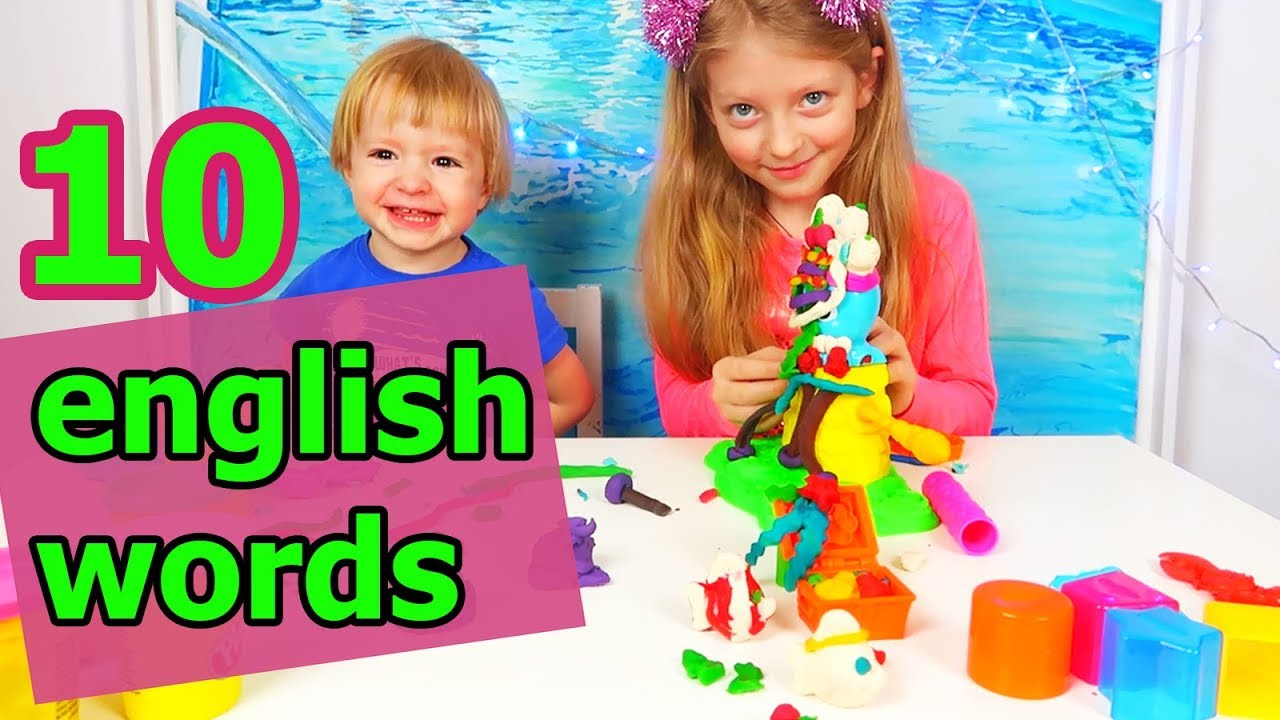 English for kids Play with plasticine Play Doh We sculpt various