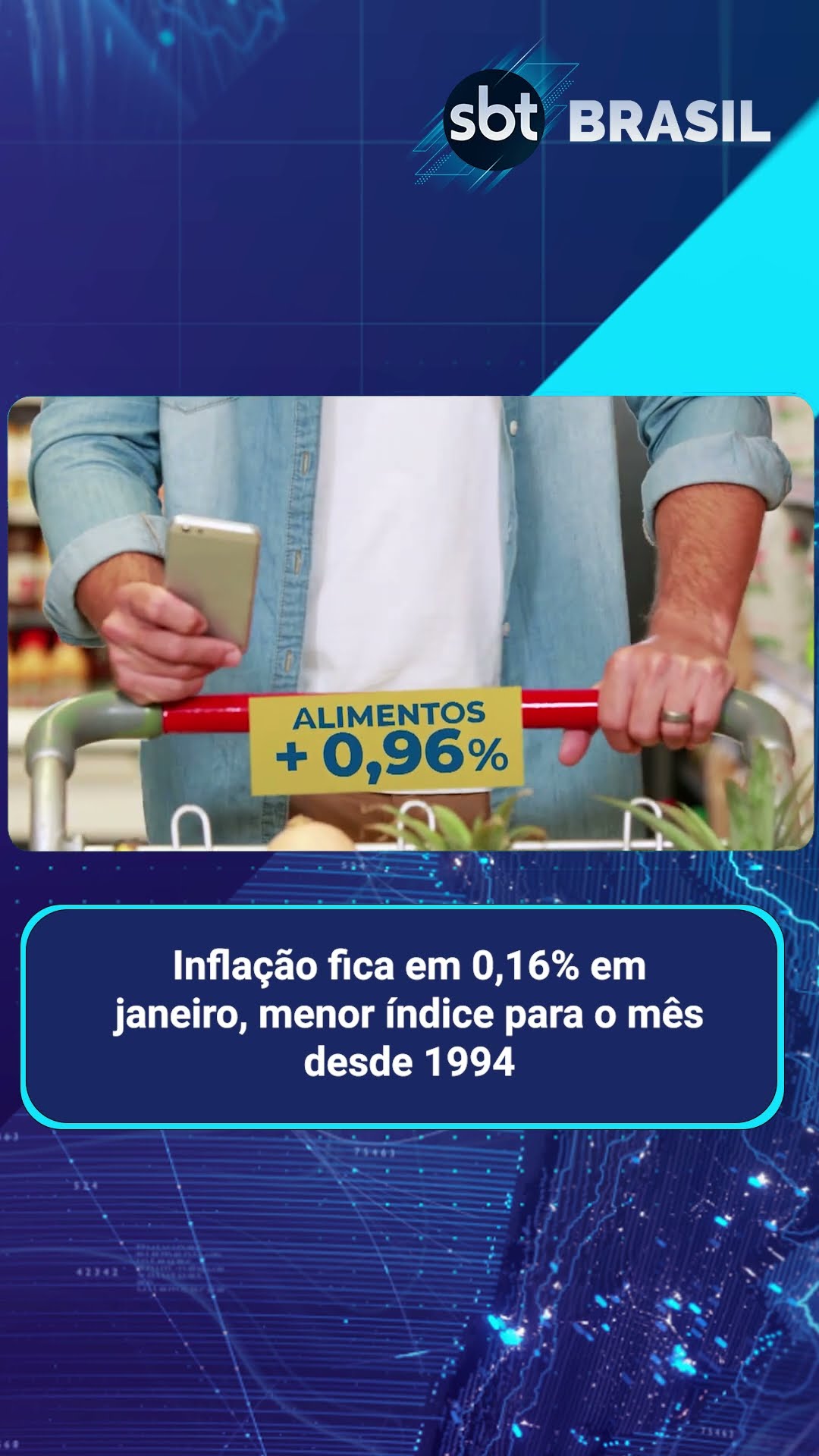 Inflação fica em 0,16% em janeiro, menor índice para o mês desde 1994 | SBT Brasil (11/02/25)