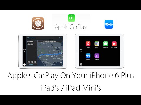 Use Apple Carplay on your iPad, iPad Mini & iPhone 6 Plus