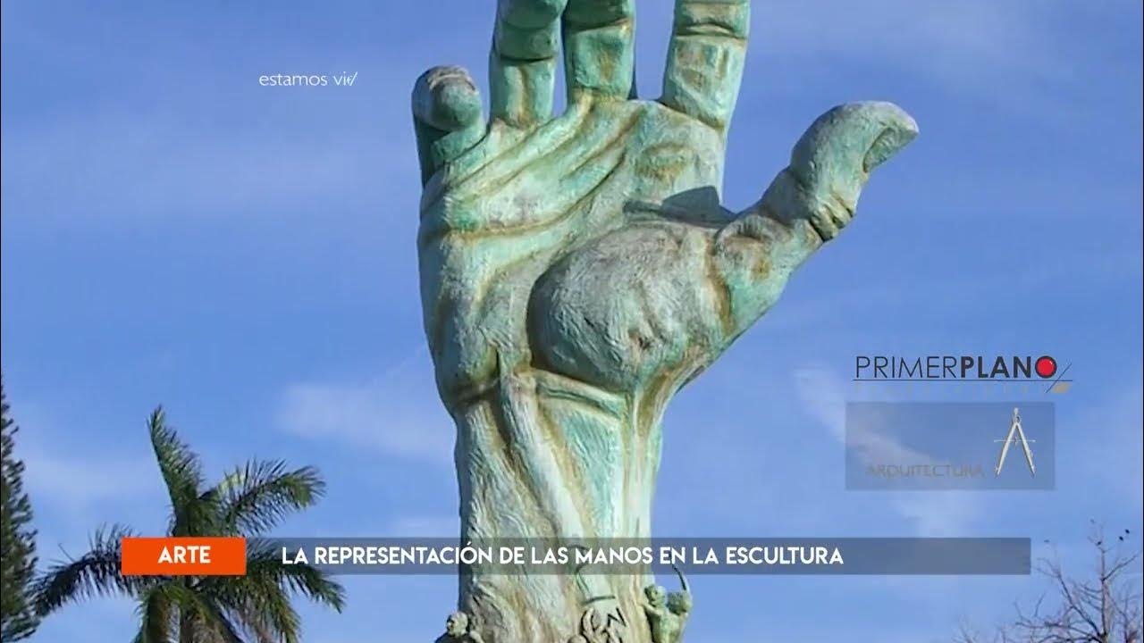 Escultura realista de manos El Tiempo en tus Manos - Anglada Esculturas