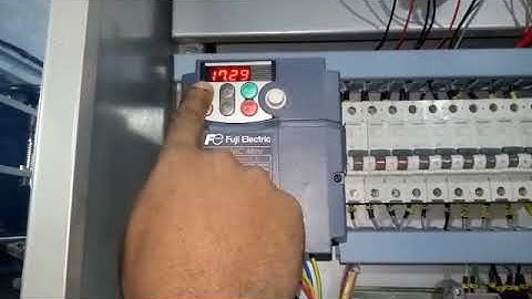 How to reset FUJI 1.5 kw  single phase VFD