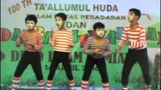 pantomim 4 orang SD Islam Ta'allumul huda SDN Bumiayu Brebes Jawa tengah Indonesia