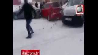 Erzurumdaki Felaket Trafik Kazaları