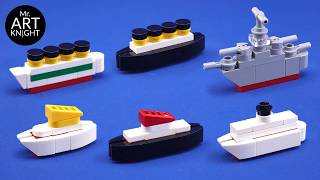 Lego Ships Mini Vehicles (Tutorial)