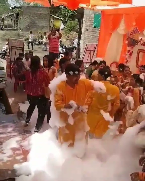 Dj rana events #trending #dj #shadigeet #wedding #events #foam #haldiceremony #haldi #dance #shorts