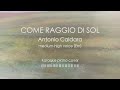 Come raggio di sol (medium-high voice, Em). PIANO ACCOMPANIMENT + karaoke