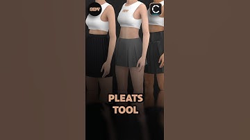 CLO3D Pleats Tool! #clo3dtutorial #3danimationsoftware #tutorial #design #3dfashion