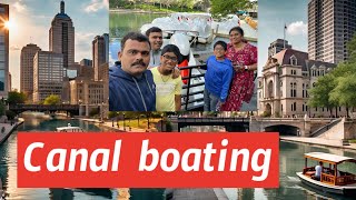 Canal boating in Indianapolis | Downtown Indianapolis pedal boat sail on the canal