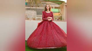 Party Wear Silk Embroidery || Work Gown Designs