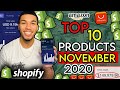 ☀️ TOP 10 PRODUCTS TO SELL IN NOVEMBER 2020 | SHOPIFY DROPSHIPPING