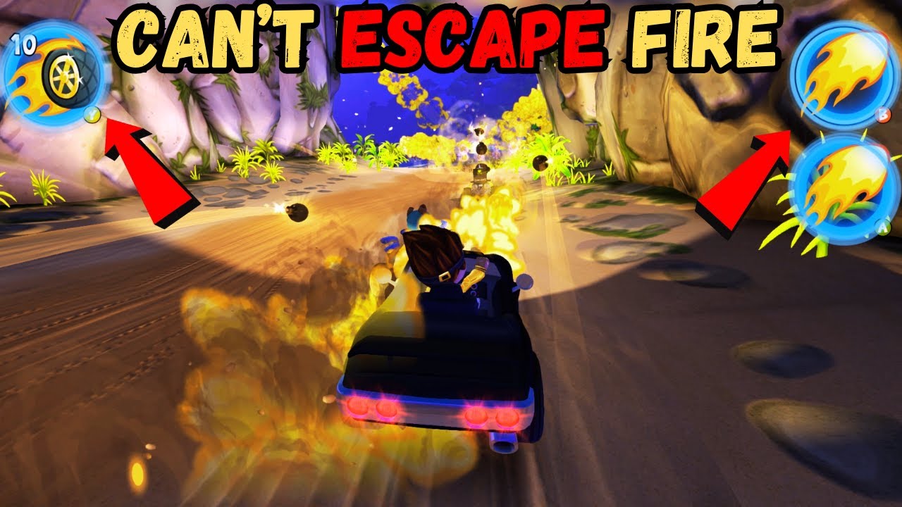 REZ + Lightning Car FIREBALL Challenge ⚡🔥  Unstoppable Speed Run in Beach Buggy Racing 2 BBR2