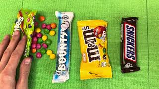 ASMR Candy Sounds 🎧 Snickers, Skittles &amp; M&amp;M’s | USA Audience Only