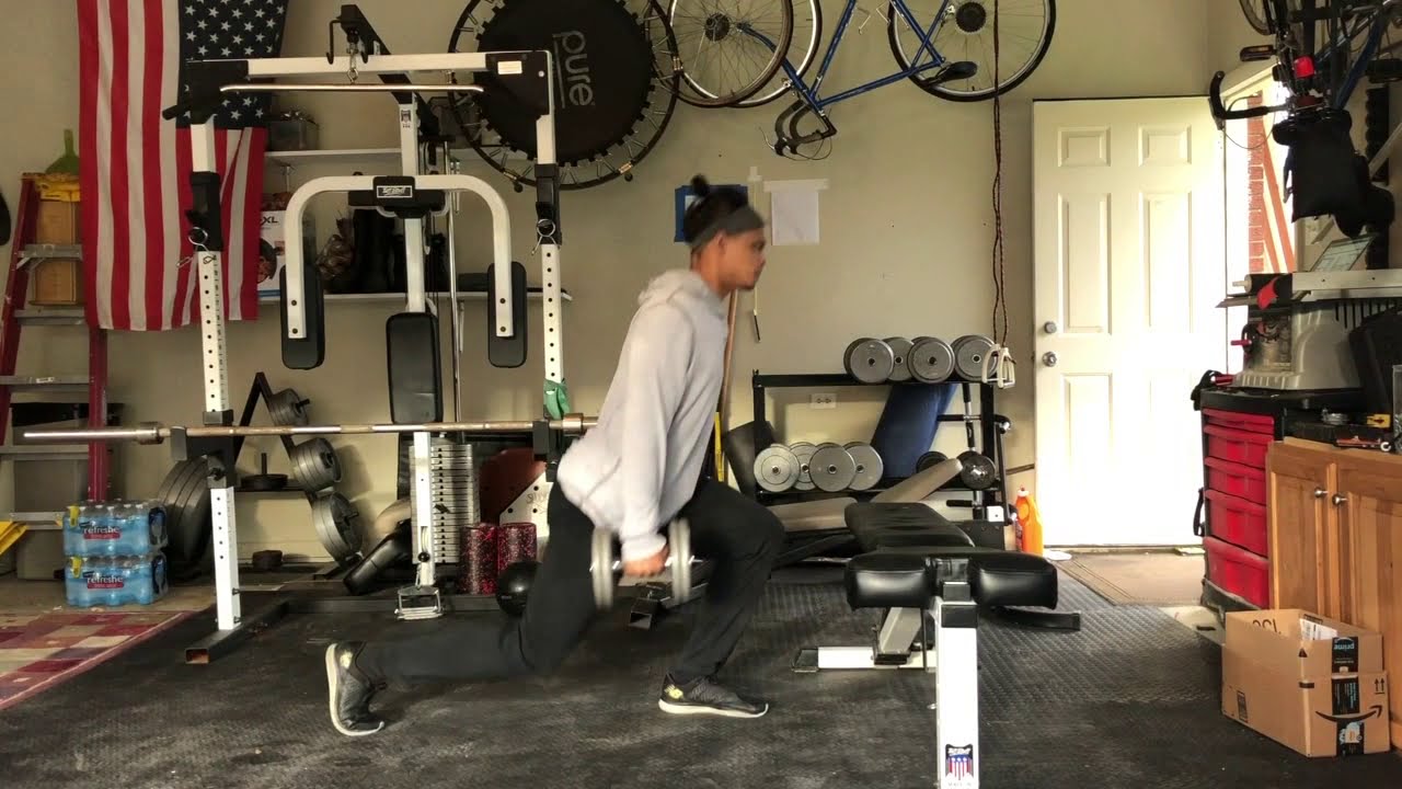Reverse Lunge Variations - DJ Lee Hitting - YouTube