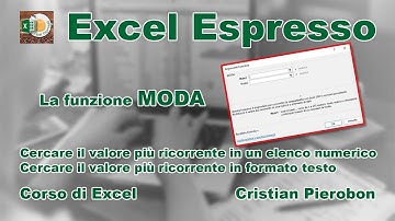 La funzione MODA - Excel Espresso