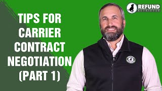 Famous Tips for Carrier Contract Negotiation (PART 1) Net Worth