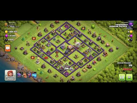 th9 attacking th11 | 1 ⭐ | 7 lakhs + elixir
