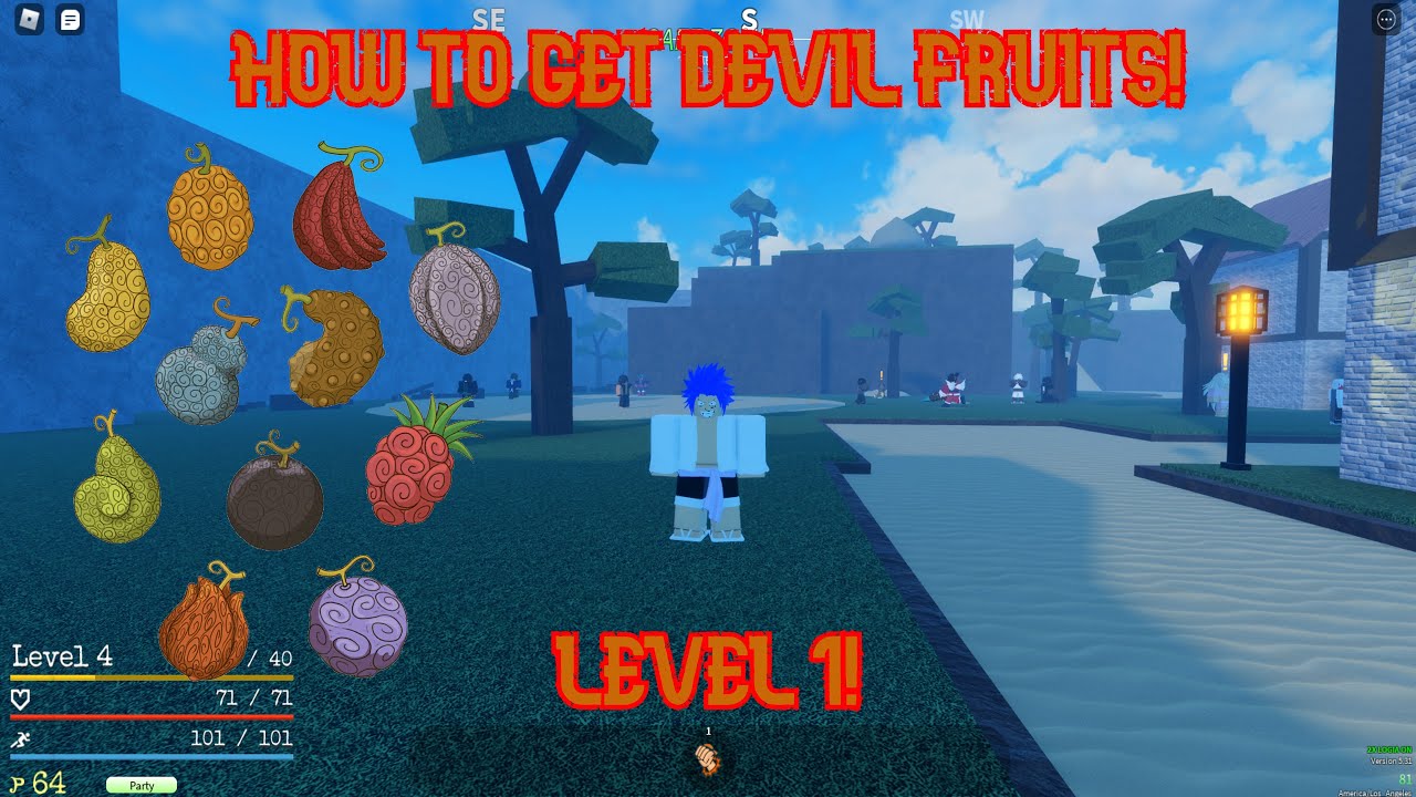 Grand Piece Online: How To Get Devil Fruit and Spawn!!! 