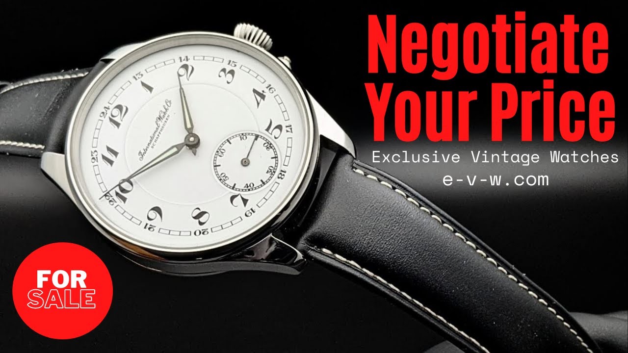 Mens IWC Schaffhausen Antique Pocket Watch Conversion For Sale YouTube