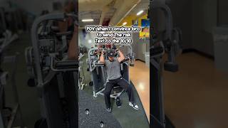 Tag your bro who needs to send that risk text #workout #gym #comedy #funny #fit #gymhumor #triceps