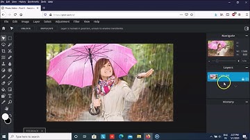 How to add rain effect in Photoshop and PIXLR?