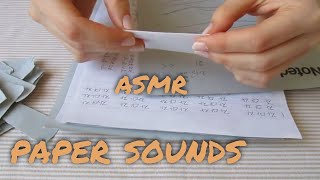 asmr paper sounds (paper crinkle, paper sorting, paper ripping) (no talking)