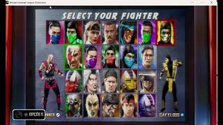 Mortal Kombat Legacy Kollection Friendly Matches