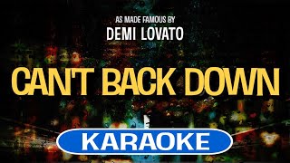 Cant Back Down (Karaoke) - Demi Lovato