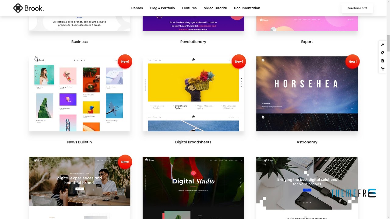 Brook - Creative Multipurpose WordPress Theme Sheridan Zeke - YouTube