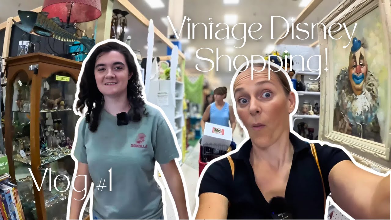 Vintage Disney Vlog #1 - Shopping for Disney stuff at the vintage market!