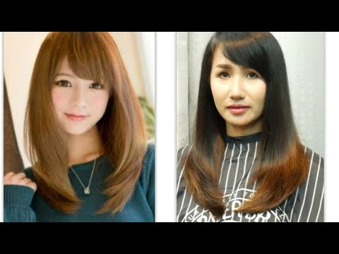long hair cut tutorial 💗beautiful ซอยผมยาว สไลด์ปลายผมด้านหน้า