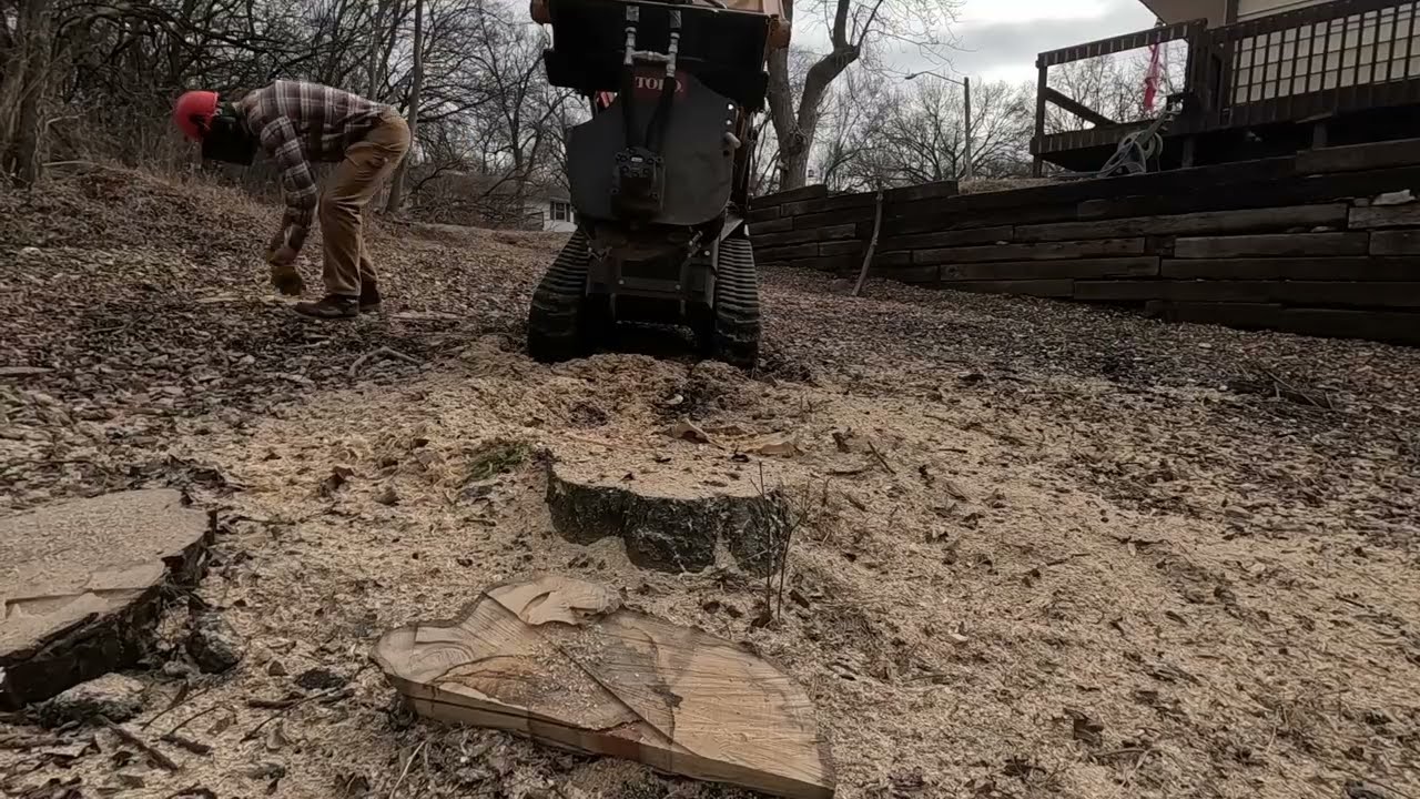 Toro Mini Skid Steer Stump Grinder Attachment Case TL 100 Montage