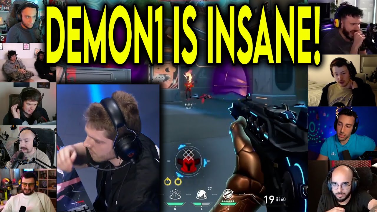Valorant Streamers Reacts To ENVY Demon1 INSANE 3k Against EG In VCT