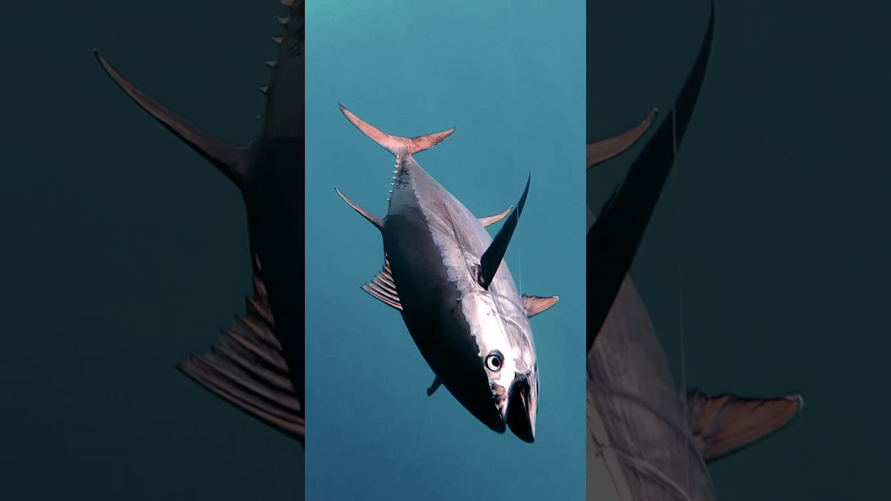 Tuna trophy! Amazing catch on The kite