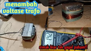 cara menambah voltase trafo