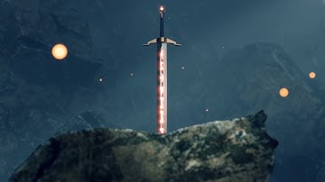 Sword in Stone Blender CGI Animation