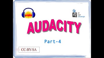 Audacity tutorial - Part 4 - Fade in/out, Changing the pitch, speed and tempo