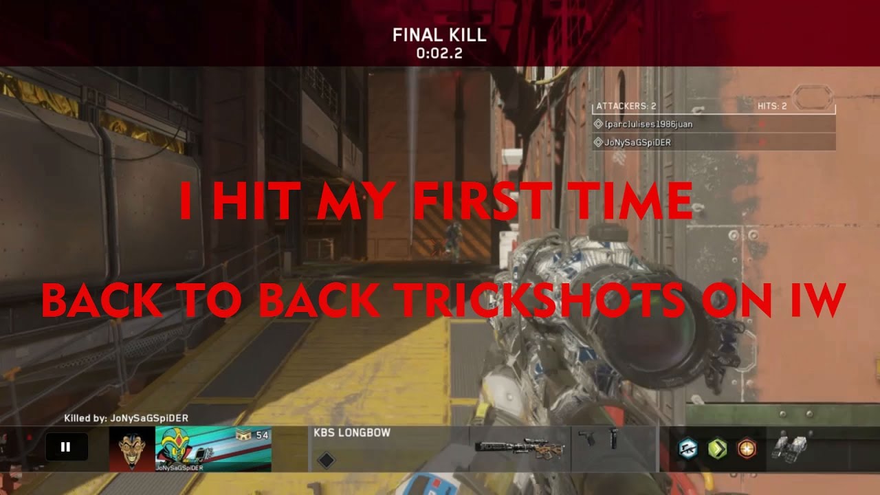 BACK TO BACK FFA TRICKSHOTS ON IW !!!