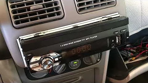 7" Single Din Car Stereo Radio MP5 Player GPS SAT NAV US Map