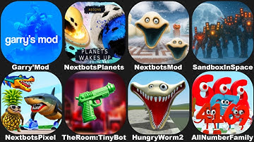 HUNGRY WORM in NEXTBOTS IN PLAYGROUND MOD,SANDBOX IN SPACE ALL PLANETS WAKE UP,All Brainrot Number