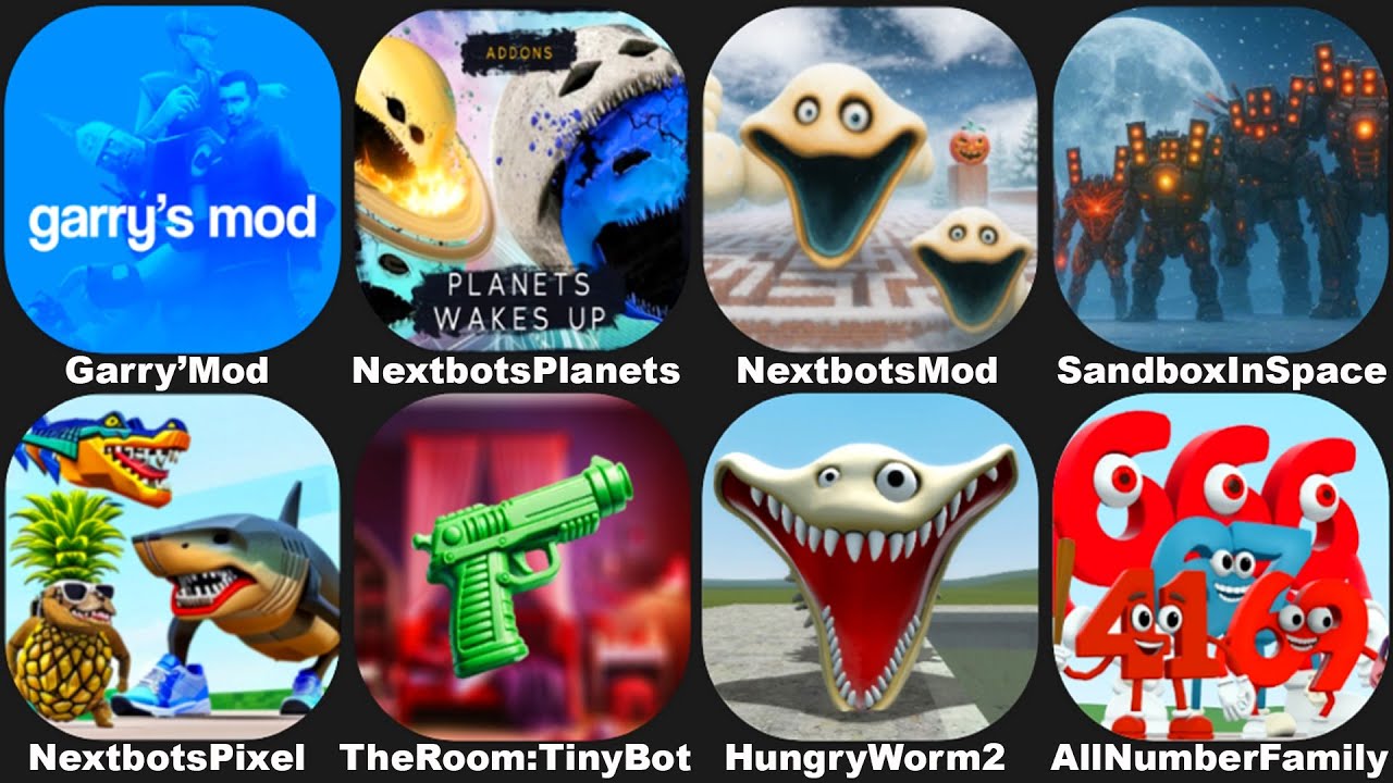 HUNGRY WORM in NEXTBOTS IN PLAYGROUND MOD,SANDBOX IN SPACE ALL PLANETS WAKE UP,All Brainrot Number