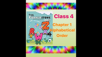 Climb with cornerstone 4|Alphabetical Order|Gr class4 chapter 1#climbwithcornerstone#grammar#گرامر