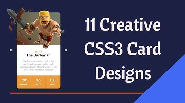 11 Creative CSS3 Card Designs | Material Design Card CSS3 and HTML5